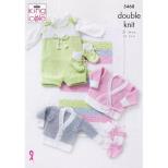 5468 Blanket Romper Cardigans and Bootees